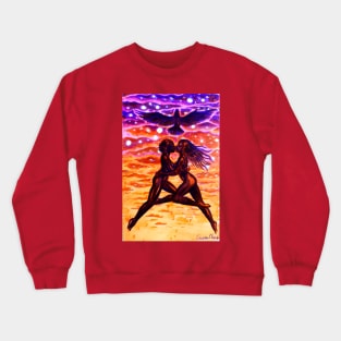 A kiss under the red sky Crewneck Sweatshirt